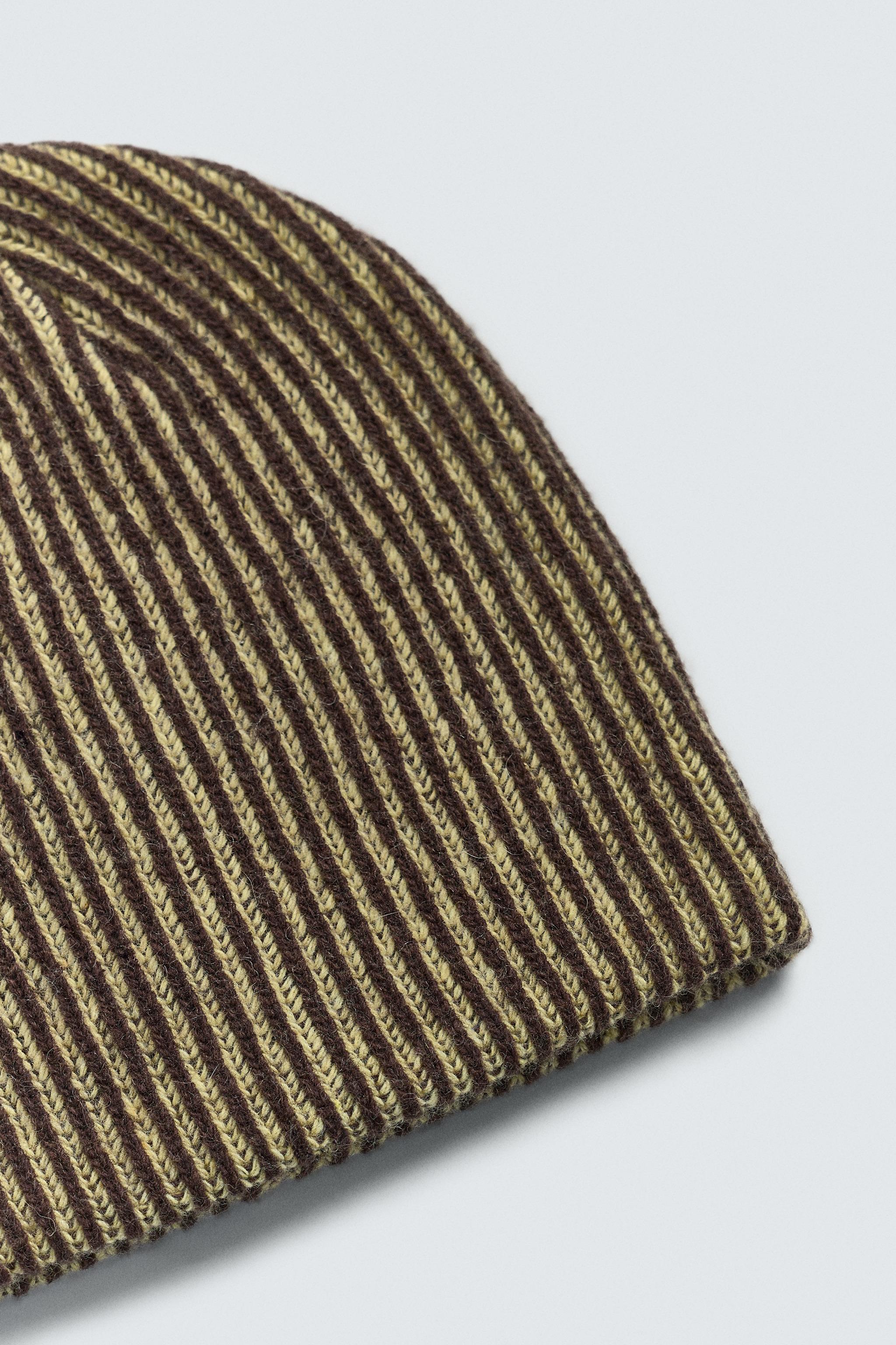 BONNET BEANIE AVEC LAINE AARON LEVINE X ZARA